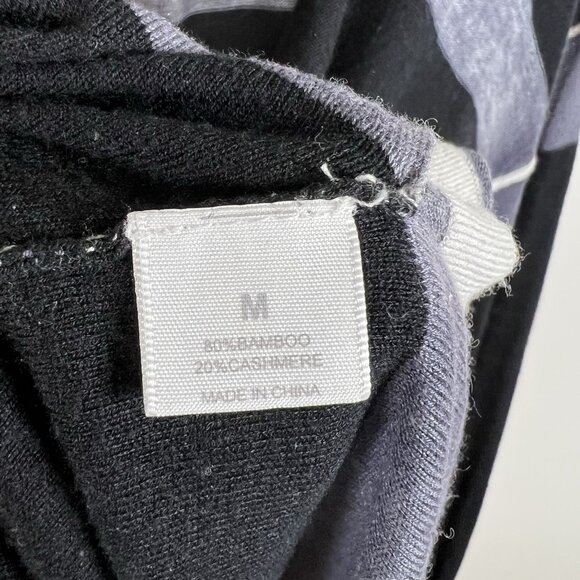 Kokun Overdyed Sweater Size M Pullover Bamboo Cashmere Gray Black Minimalist - Picture 6 of 10